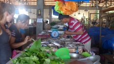 Fischmarkt San Vicente - aufgrund des stürmischen Wetters sind die Fischbestände nicht so üppig ausgefallen